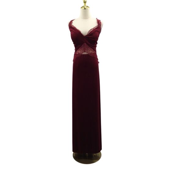 AW BRIDAL 18 2X plus burgundy Natasha evening gala formal party maxi dress B83 - Picture 3 of 9